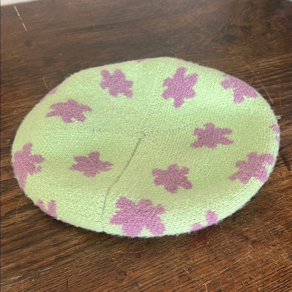 Wild Fable Green and Purple Kids Beret